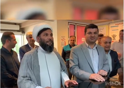 حضور مسئولین محترم شهرستان فلارد در بیمارستان به مناسبت میلاد با سعادت حضرت زینب(س) و  روز پرستار